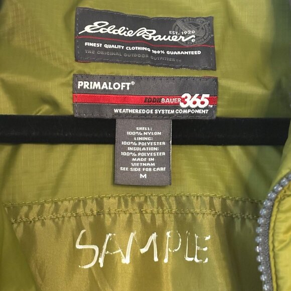 Eddie Bauer 365 Primaloft Puffer Vest "Sample" Mens Med - Picture 5 of 7